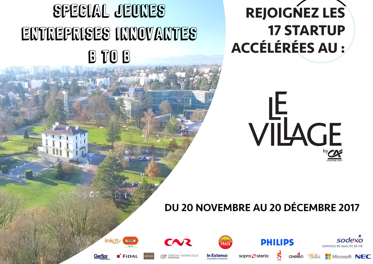VillagebyCaCe's tweet photo. Vous avez jusqu'au 20 décembre pour postuler ! Appel à candidatures !
Spécial Jeunes entreprises innovantes #BtoB !
Pour télécharger le dossier de candidature : https://t.co/S9mSJZSLce https://t.co/9tsDGIALn4