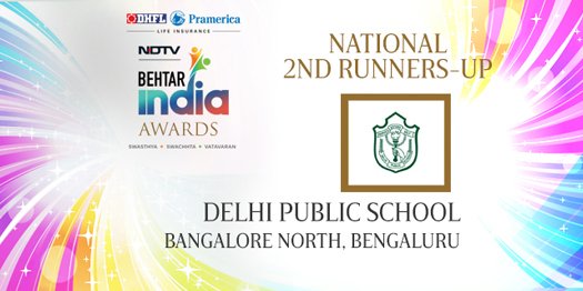 BehtarIndia's tweet photo. #BehtarIndia Awards | National second runners-up Delhi Public School, Bangalore ranks sixth on the competition leaderboard. 
Watch live: https://t.co/AzGkPsLJXC https://t.co/nAWuxvrClD
