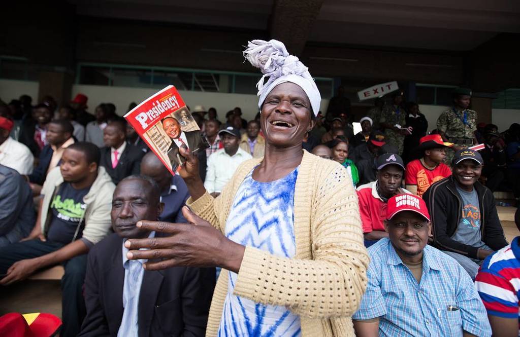 ClickPictures's tweet photo. Teresa Ihanja dances in elation during the second inauguration of Kenya's fourth president, Uhuru Kenyatta, at Kasarani Stadium on 28th November 2017.

#ElectionsKE2017 #InaugurationKE #KenyaElections #DocumentaryPhotography #KenyaMbele https://t.co/bfle05G7k0
