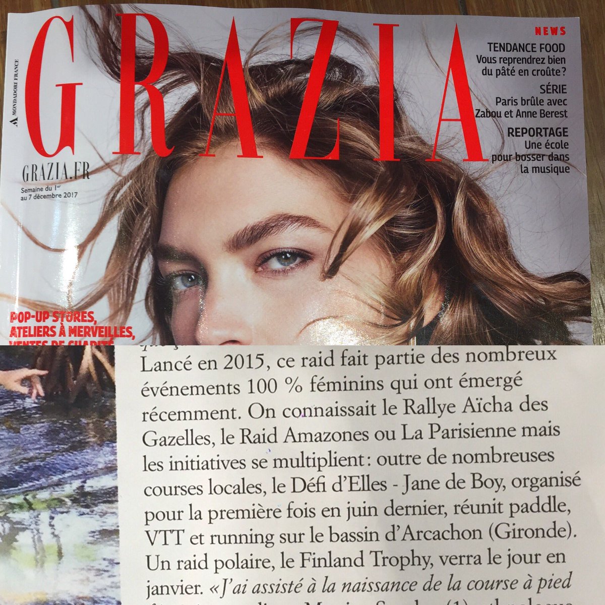 christellekoh's tweet photo. @grazia_fr annonce 2 nx challenges sportifs féminins : #lefinlandtrophy @AmbFinlandePAR  #leraiddefidelles #janedeboy @EspritBassin https://t.co/r1NtYYYlGc