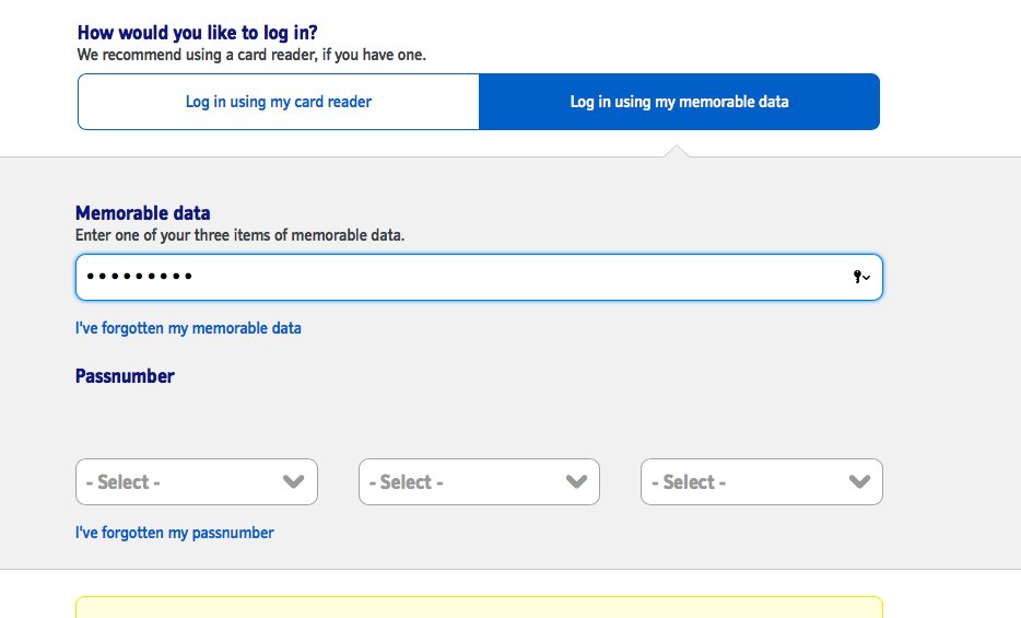 fieldfirstaid's tweet photo. @AskNationwide In true Pantomime style 'oh no they're not' I still can't access my accounts. It does not show the pass numbers I need to enter. please help https://t.co/waM31oW9DI