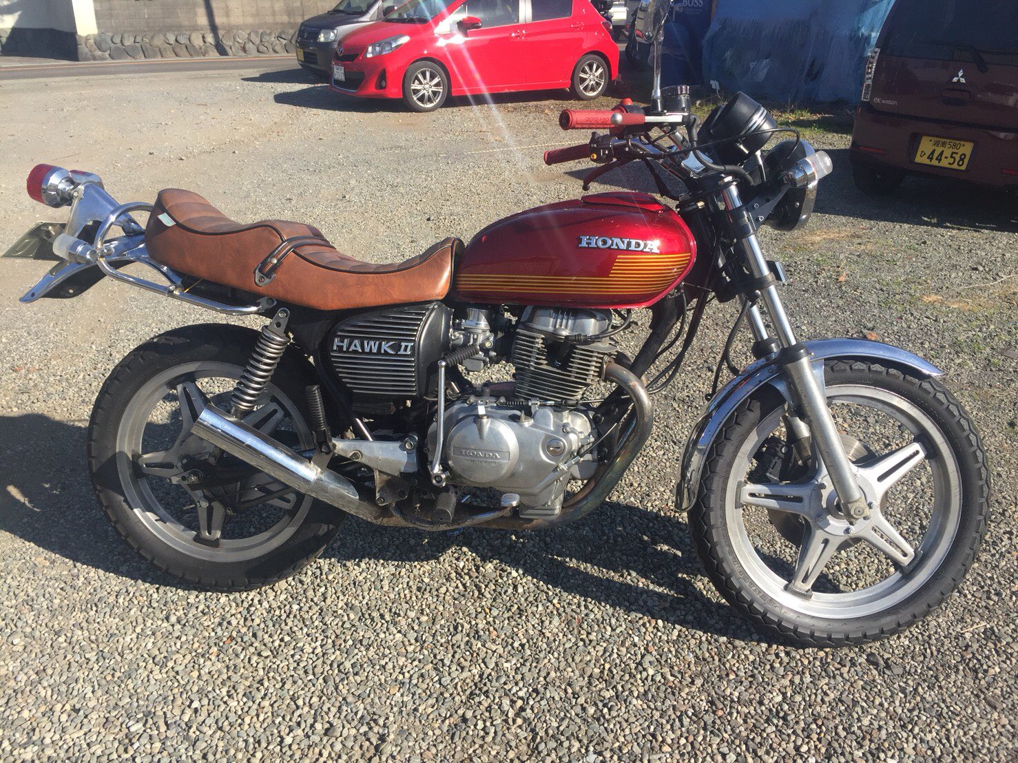 ホークⅡ アルフィンカバー バブ CB250T CB400Tサイドカバー