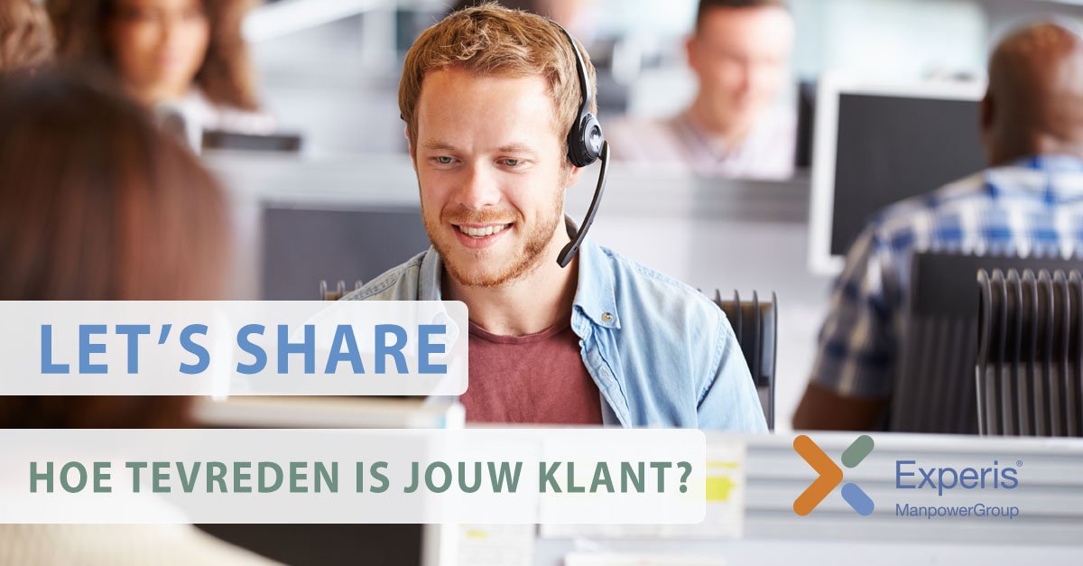 Hoe tevreden zijn klanten in het algemeen over de geleverde services? Uit onderzoek blijkt dat slechts 30% echt tevreden is. Lees meer via: experis.nl/over-experis/e…