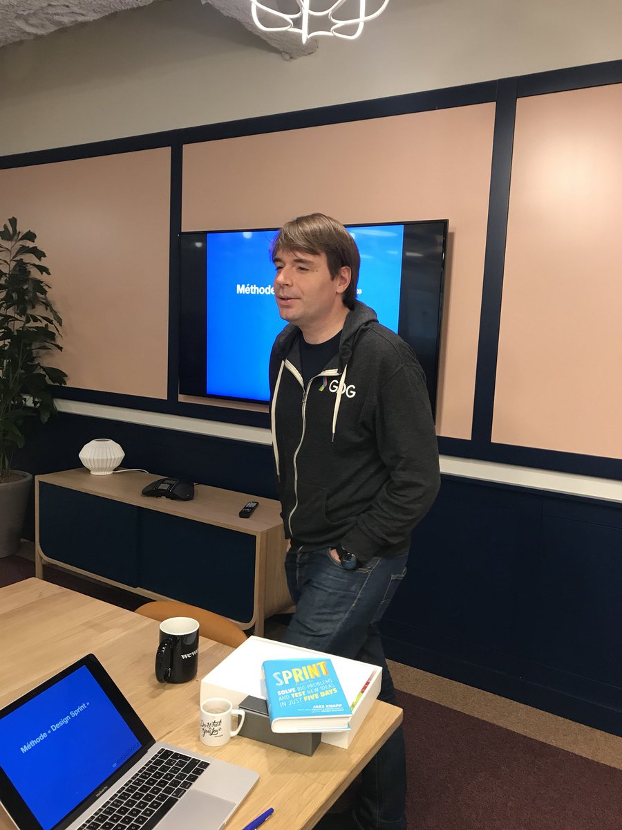 hdesliens's tweet photo. Lancement du #DesignSprint avec @YogoshaOfficial et @thalesgroup chez #WeWork. Merci @PhilippeAntoine de @GoogleFR pour l’intro ! https://t.co/s6vpJrXmVP