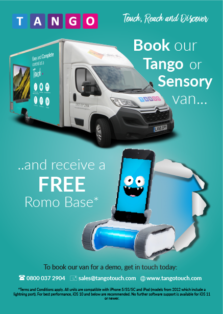osbornetech's tweet photo. Book our #Tango or #Sensory Van &amp; receive a Free Romo Base https://t.co/F8juJGAFpl