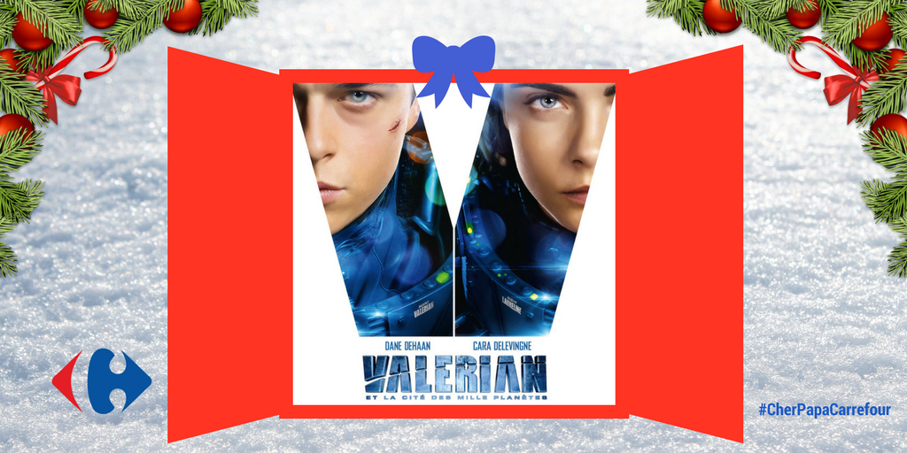 CarrefourFrance's tweet photo. Jour 5 | Cadeau du jour du Calendrier de l'Avent Carrefour : le "pack" Valérian (DVD, tote bag, notebook et casquette) !!! Tentés par les aventures spatio-temporelles du duo Valérian/Laureline ? Vous savez ce qu'il vous reste à faire 👉RT+follow (9 gagnants) 🙌 #CherPapaCarrefour https://t.co/getA50XbRA