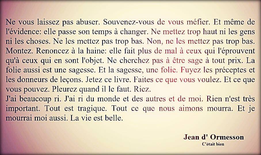 RIP.... #JeandOrmesson