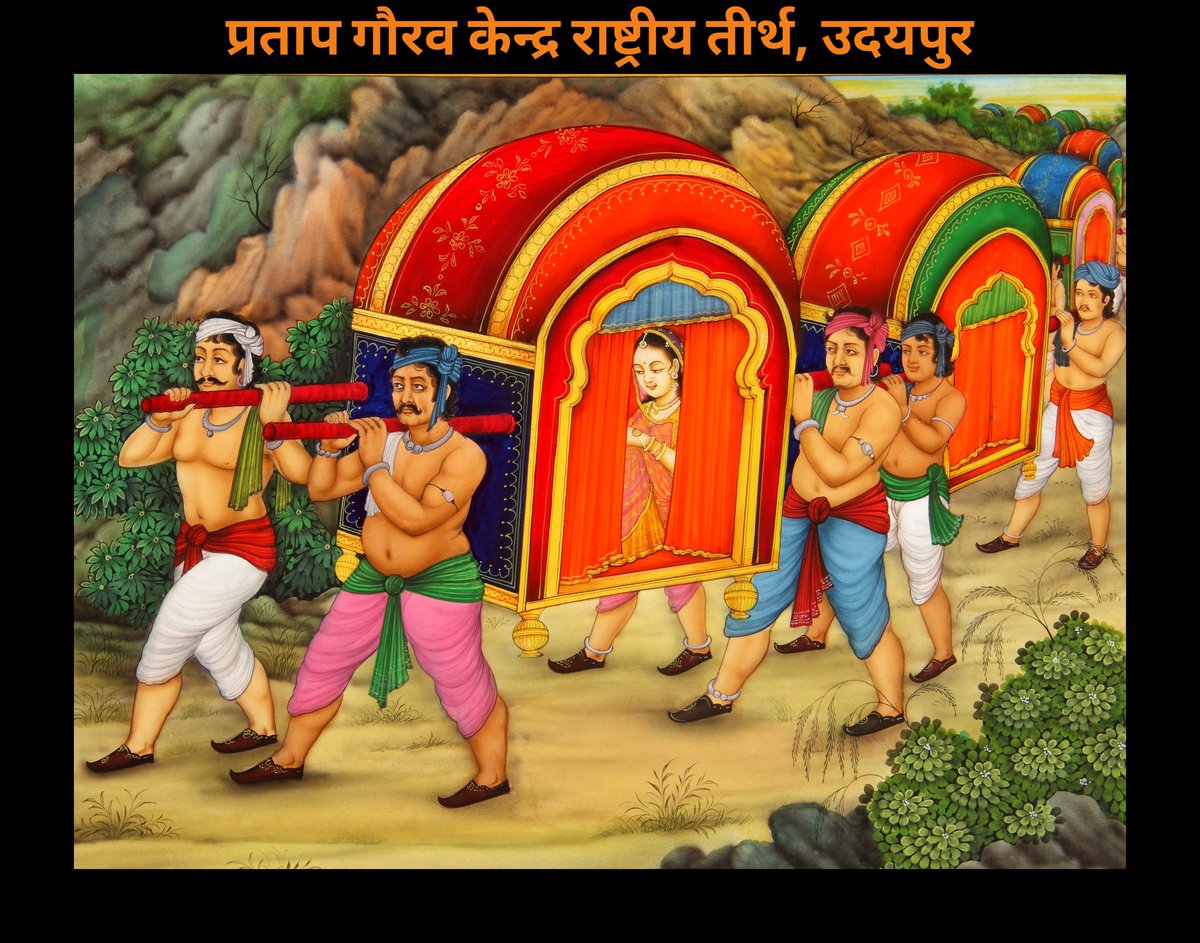 Pratap Gaurav Kendra on Twitter: &quot;सारा कार्यक्रम गोरा-बादल की योजनानुसार ही  हो रहा था। उन्होंने अपनी तैयारियों को गति दी। 700-800 के करीब डोलियाँ तैयार  की गई ...