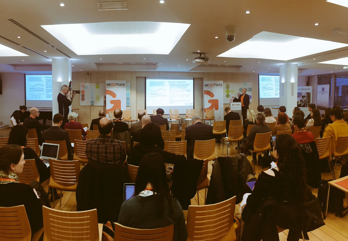 Prof. B. Hvinden presents the main findings of <a href="/NEGOTIATE_EU/">NEGOTIATE</a> after having analysed job insecurity &amp; impact of the ec crisis on youth