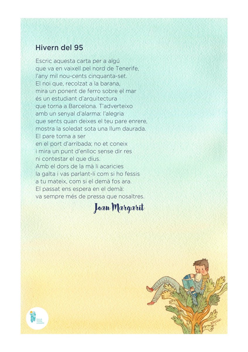 Sulla Terra Leggeri Una Poesia Al Mese Da Tutto Il Mondo Per Continuare A Raccontare Descrivere Immaginare Le Isole Iniziamo Con Joan Margarit Poeta Catalano La Traduzione Qui T Co Zl2ybfx9dk Ph