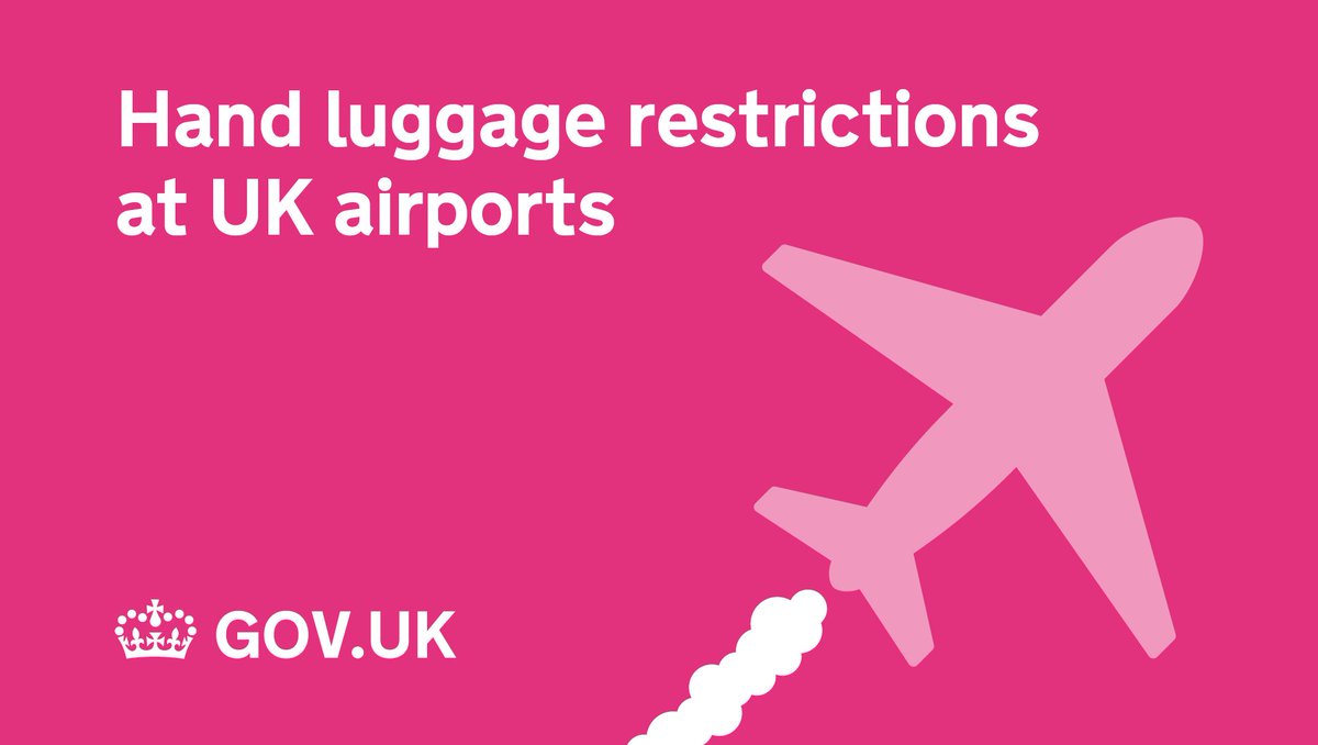 Hand luggage restrictions at UK airports