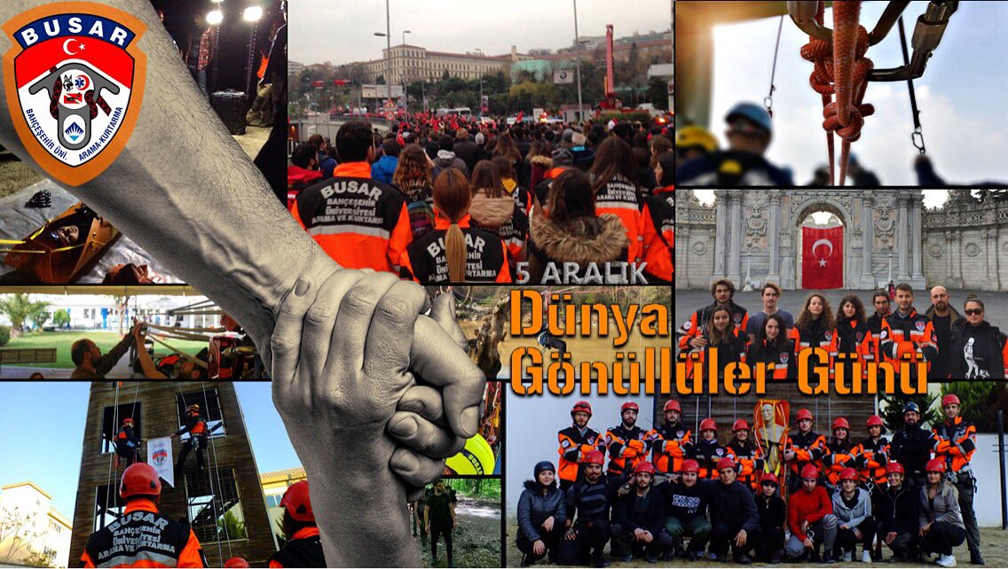 Yıl boyunca yorulmadan çalışan, karşılıksız emek harcayan tüm gönüllülerimizin #DünyaGönüllülerGünü Kutlu Olsun 🧡 İyi ki Varsınız 💐