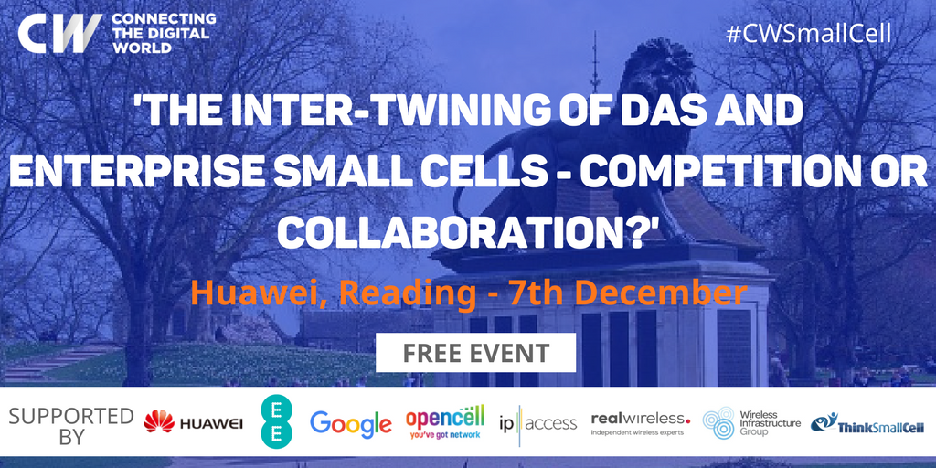Vilicom's tweet photo. Really looking forward to this event, and it's in our home town too!
We deliver in-building coverage using the best technology available, so we've a foot in both camps, small cells and DAS.
#cwsmallcells
https://t.co/XfWvmh8bsx https://t.co/b1zLDDtgBn