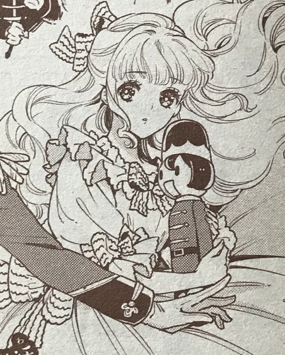 【本日発売 月刊プリンセス1月号】 「キサラギくんはドレス探偵」5話
今回のアンナちゃんはカントリー調のエプロン風ドレスを着ています。トビラではネグリジェ風のふわっとしたドレス。
異変を起こすという子供服は、キラキラした飾り付き。…