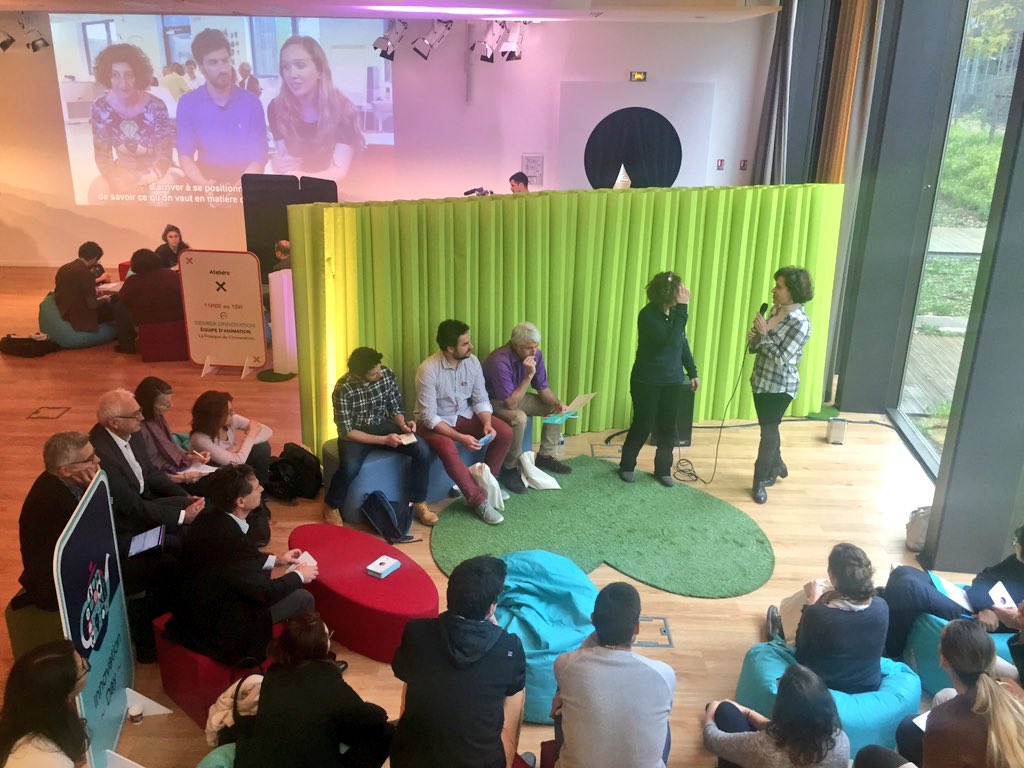 silboinnov's tweet photo. L'#InnovationDay de @SNCFReseau, c'est parti ! Conférences, ateliers, pitchs pour #Desirer #Oser #Explorer #Entreprendre #Deranger #Partager https://t.co/a70CEXYFA9