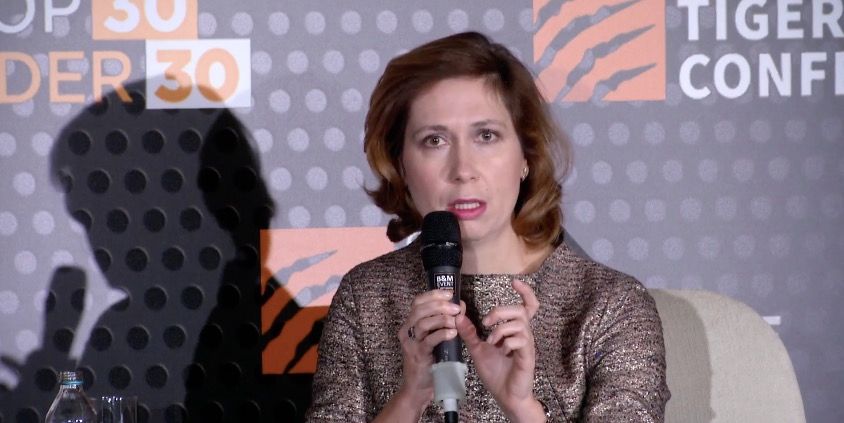 KyivPost's tweet photo. Barbora Maronkova: Ukrainian story will only be successful with successful reforms. This is the best the country can do for its brand. #Tiger2017 https://t.co/pChBByMEBm