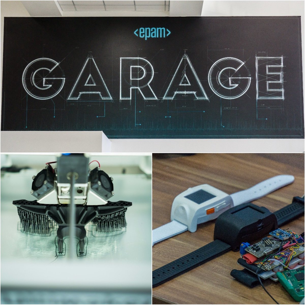 EPAMSystems's tweet photo. Once started as a hobby club, #EPAMGarage quickly turned into an #innovation lab and now has locations in Belarus, Ukraine, Russia and Poland. https://t.co/NgbE3f5uM5