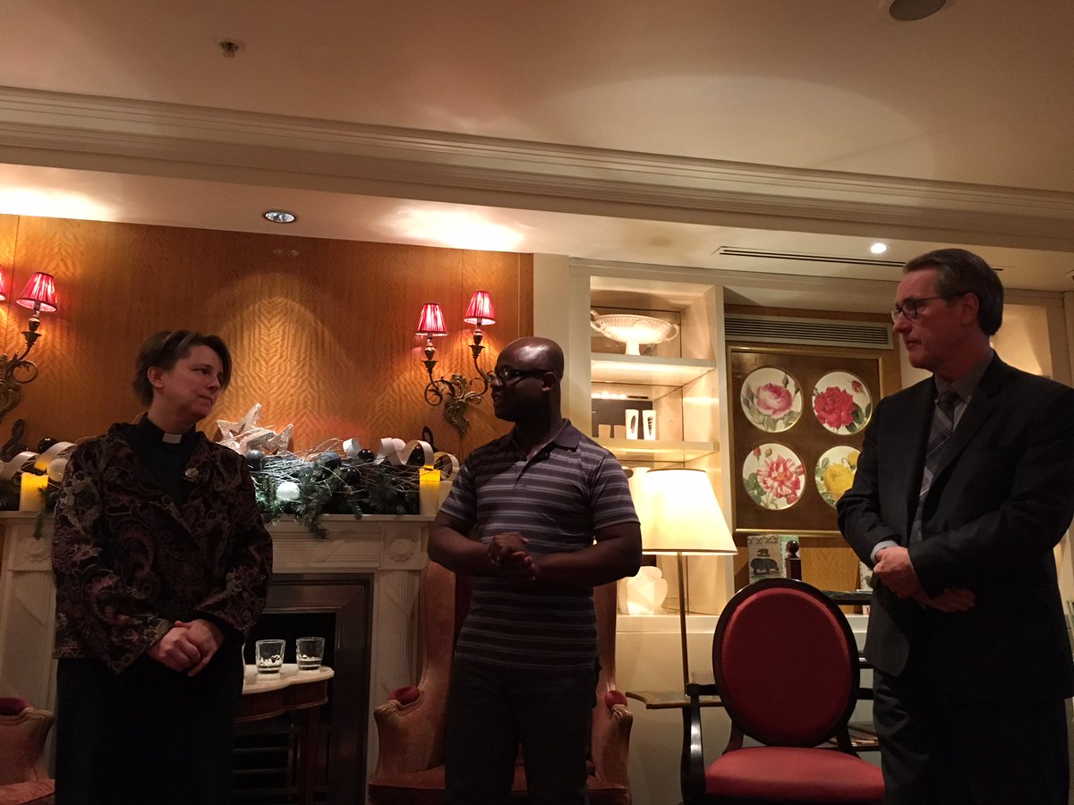 JohnColemanMTL's tweet photo. Today I and my team at @Quebec_UK celebrated the #DGQL’s #holidayseason project, which benefited refugees and the homeless in our neighbourhood! Thanks to the @SofitelLondonSJ for their support, and to staff and refugees from @StJPiccadilly for their inspiring talk. #Québec #UK https://t.co/BcCHQTYjvY