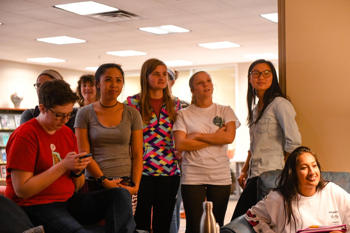 CentreC's tweet image. Last night, Centre College faculty and staff participated in the annual holiday tradition of serenading students with carols across campus, including Grace Doherty Library. 'Tis the season!