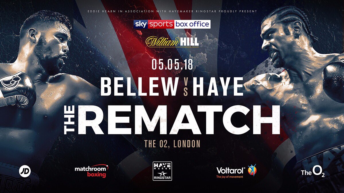 OFFICIAL! <a href="/TonyBellew/">Tony Bellew</a> v @mrdavidhaye new date May 5th <a href="/TheO2/">The O2</a> <a href="/SkySportsBoxing/">Sky Sports Boxing</a> 🇬🇧