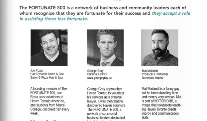 HavenTorontoCA's tweet photo. The next time you see Joe from @Hair_Dynamix ask him why he says, #IAMFORTUNATE. https://t.co/erGfXT5OHh https://t.co/SlnF77Ieux
