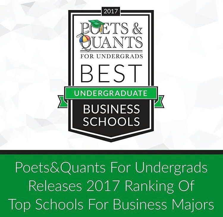 TCBGradAdm's tweet image. We are so proud to be ranked one of the "Best U.S. Undergraduate Business Programs of 2017" by Poets&amp;amp;Quants!