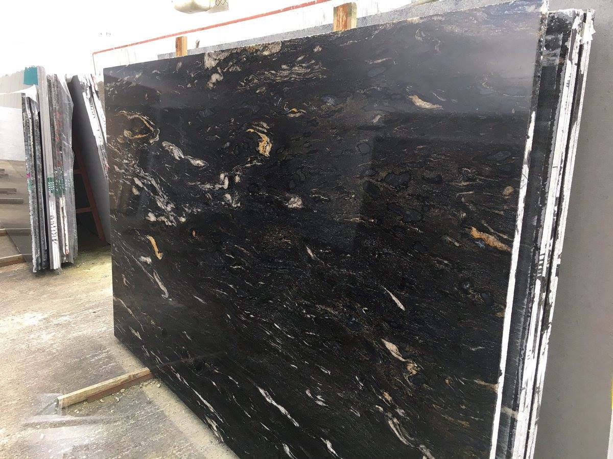 Cosmic Black now in stock at Mainstream Granite Ltd! 01787 881202 #cosmicblackgranite #granite #uk #importer bit.ly/1LIbmO3