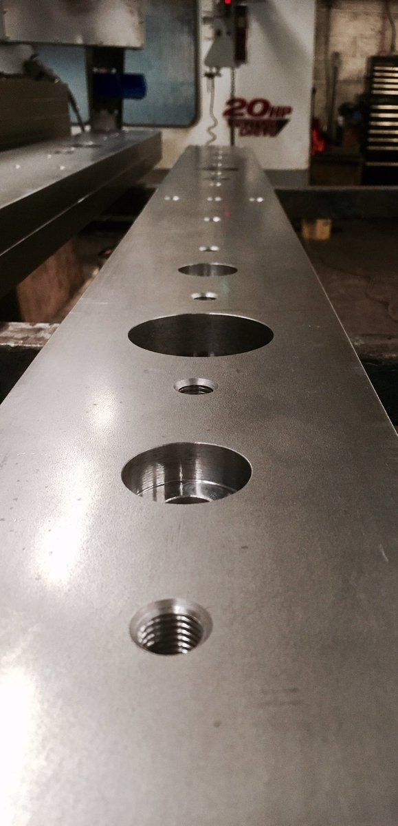 Grail_Eng's tweet image. #tappedholes #counterbore holes #countersunk holes with a little bit of #milling all in a days work for our #haas machines