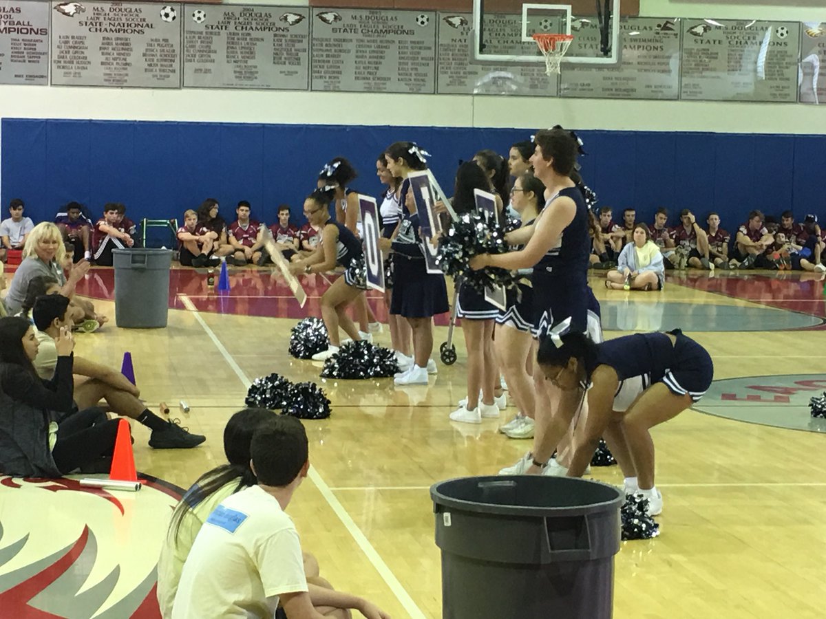 Ty_Thompson71's tweet photo. JPT cheerleaders getting us pumped up for the Special Olympics! @jptprincipal https://t.co/C3n6gLHNYF