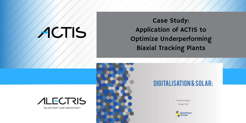 Alectris's tweet image. Case Study: Application of ACTIS #Solar ERP #Software to Optimize Underperforming Biaxial Tracking Plants in @SolarPowerEU's Digitalisation &amp;amp; Solar report ow.ly/WY3C30h1RDw #DigitalSolar