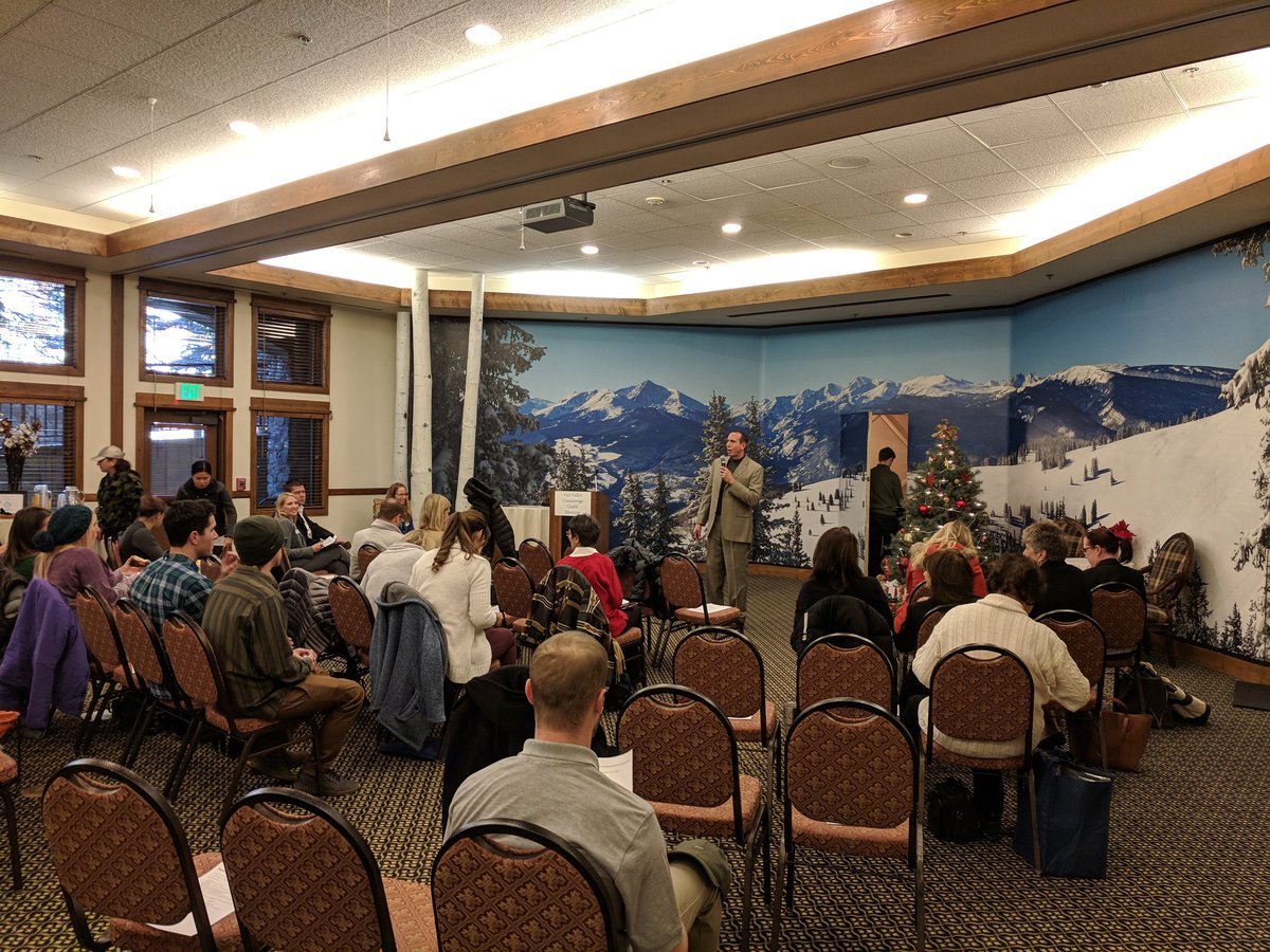 EGEairport's tweet photo. #EGE staff attending the Vail Valley Concierge Guild annual meeting sharing excited information about @FlyVail 🛎️🎿✈️#FlyVail https://t.co/uGMasxwR5T