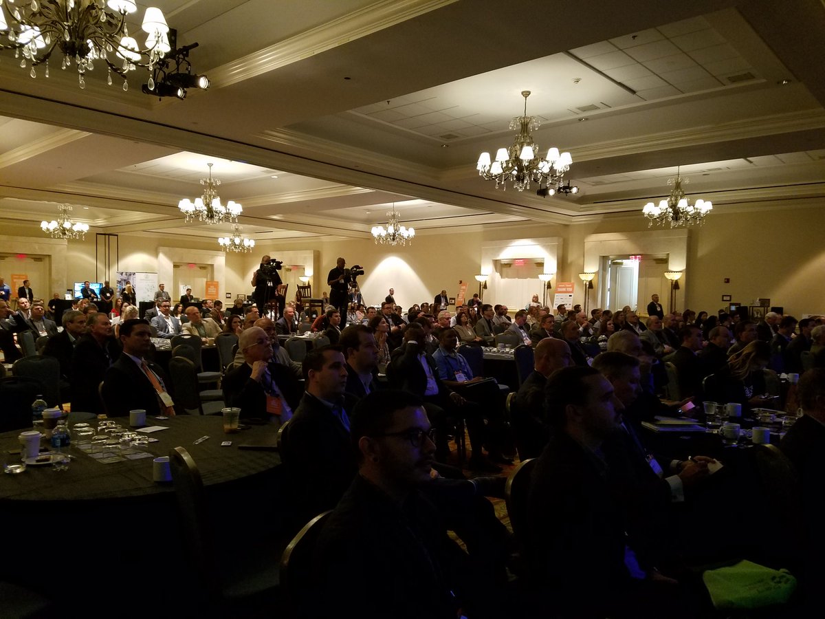 andrewackerman's tweet image. Just part of the audience listening to the #Dreamit startups present at the UrbanTech Summit. (I&apos;m going to need a wider angle lens) #CRETechSummit