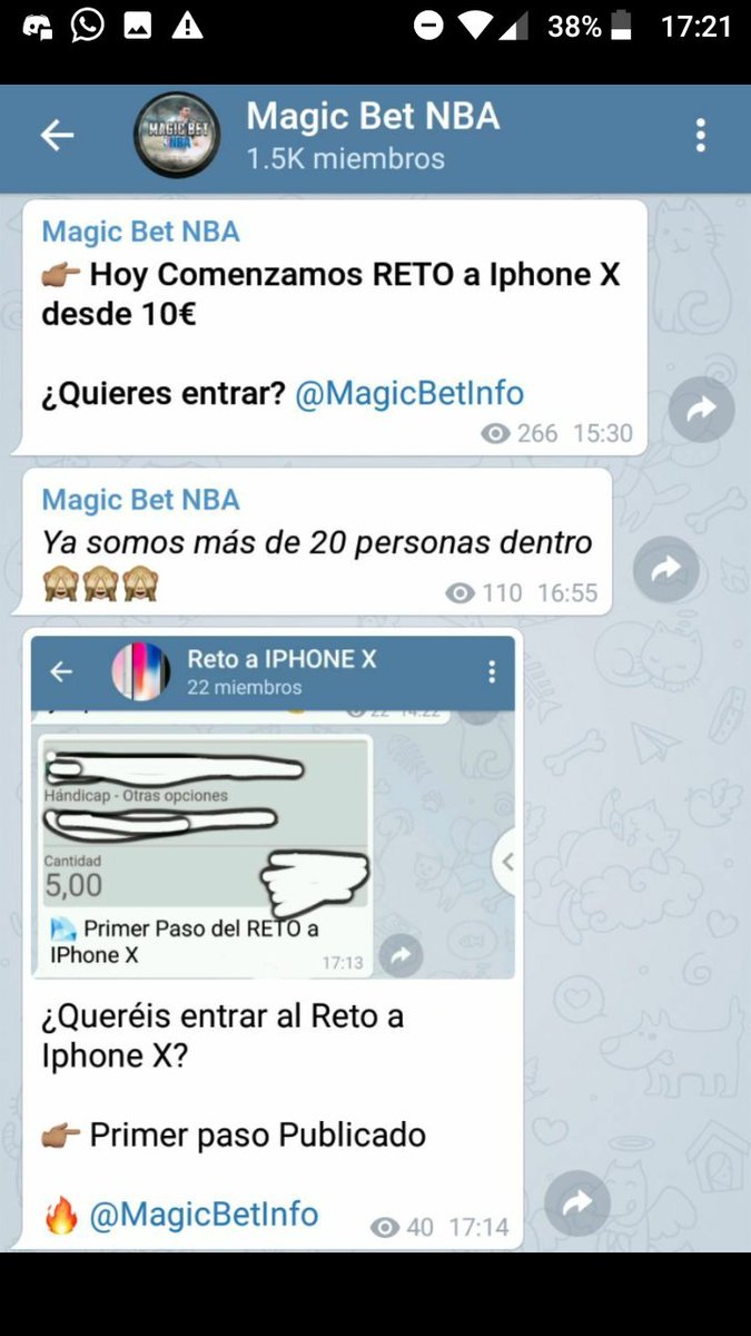 MagicBetpicks's tweet photo. 💲¡PRIMER PASO DEL RETO PUBLICADO!💲
⏩Vamos todos a por nuestro Iphone X📲
⏺️Si queréis entrar mándanos MD al Twitter o entra en nuestro canal de telegram ⤵️

https://t.co/0dErBdcStd https://t.co/GsnohVSwM2
