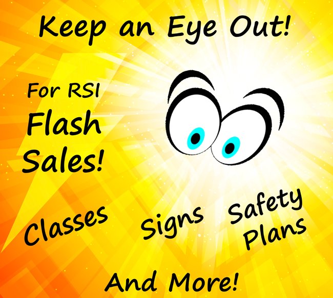 RSICorp's tweet photo. Keep an eye out from Dec 6-Dec 22 for our Flash Sales on #safetyclasses #safetysigns #safetyplans and much more! They will come quick and end fast so don't miss out on our best #moneysaving deals of the year! https://t.co/kHQSBdsbnt