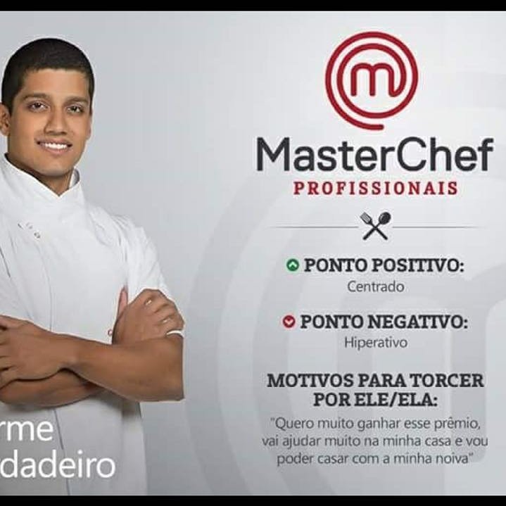 Hj é a final mais esperada, pelo menos para mim. Fim de um ciclo, mas começo de muitas coisas boas q estão por vir. 
#masterchefbr #teamGui