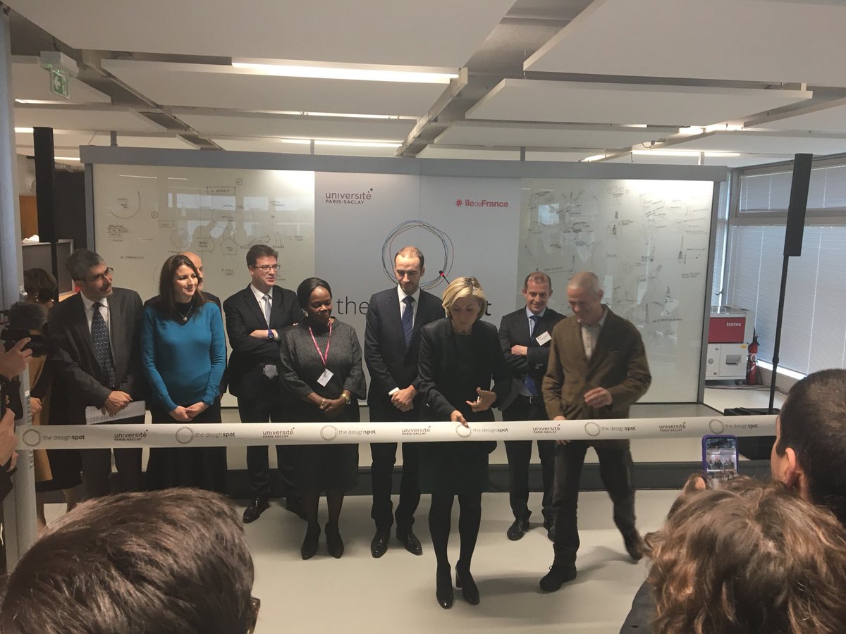 BrigitteBourdo1's tweet image. #designspot @UnivParisSaclay inauguration à l’instant de cette agence interne en présence de Valerie Pecresse, pdte Région idf.
