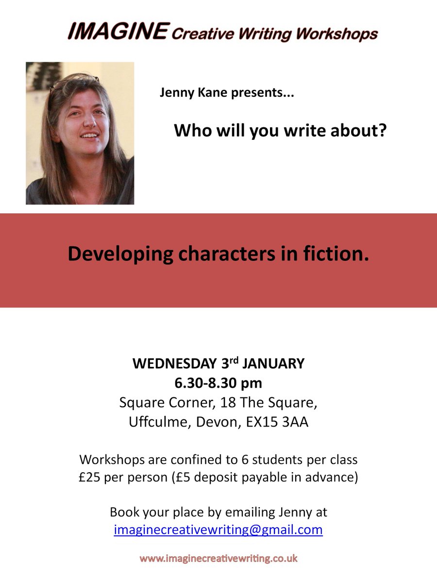 Imagine_Writing's tweet photo. New character and location #writing #workshops for #January #Uffculme #Squarecorner #booknow @Uffculme @BookDevon https://t.co/D0laqsiQj4