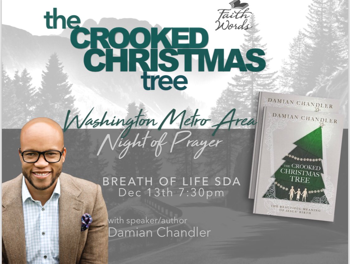 Join us on Wednesday Dec 13, 2017 at 7:30 to a night of prayer and worship for the Washington Metro Area. 🙏🏾🙏🏾 🎶🎵. Please bring a friend. #anightofprayer #worship #Thecrookedchristmastree 🎄