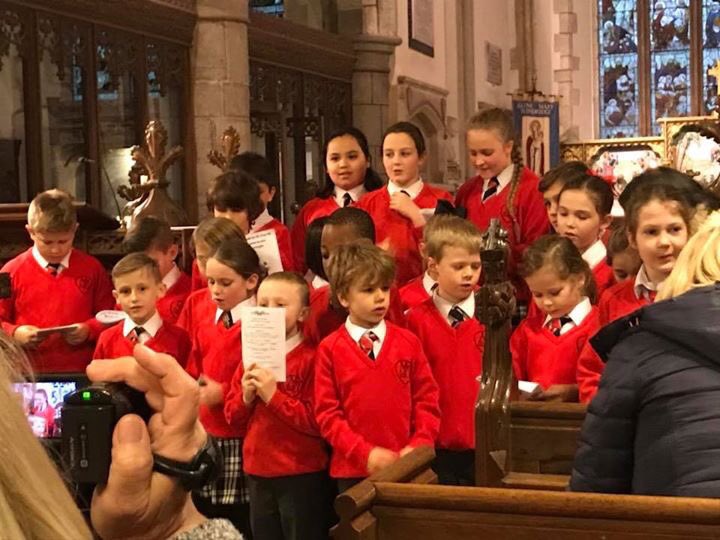 Lovely Christingle Service on Sunday at St. Mary’s, Sundridge