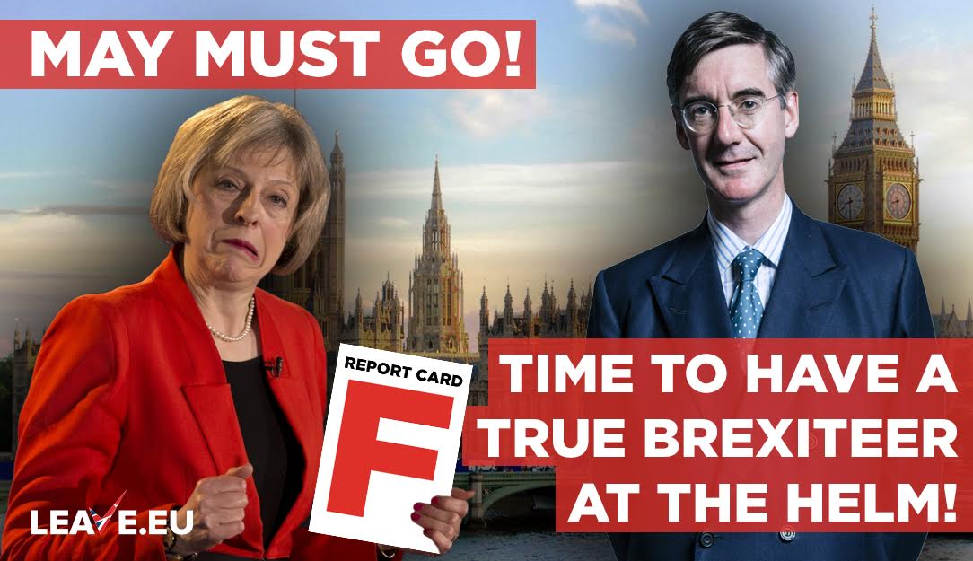 LeaveEUOfficial's tweet photo. Theresa May's Report Card
_____________

Brexit: F
Social Mobility: F
Foreign Aid: F
Defence: F

Time to go and replace her with a true conservative! #Moggmentum https://t.co/gkZx0D1ypO