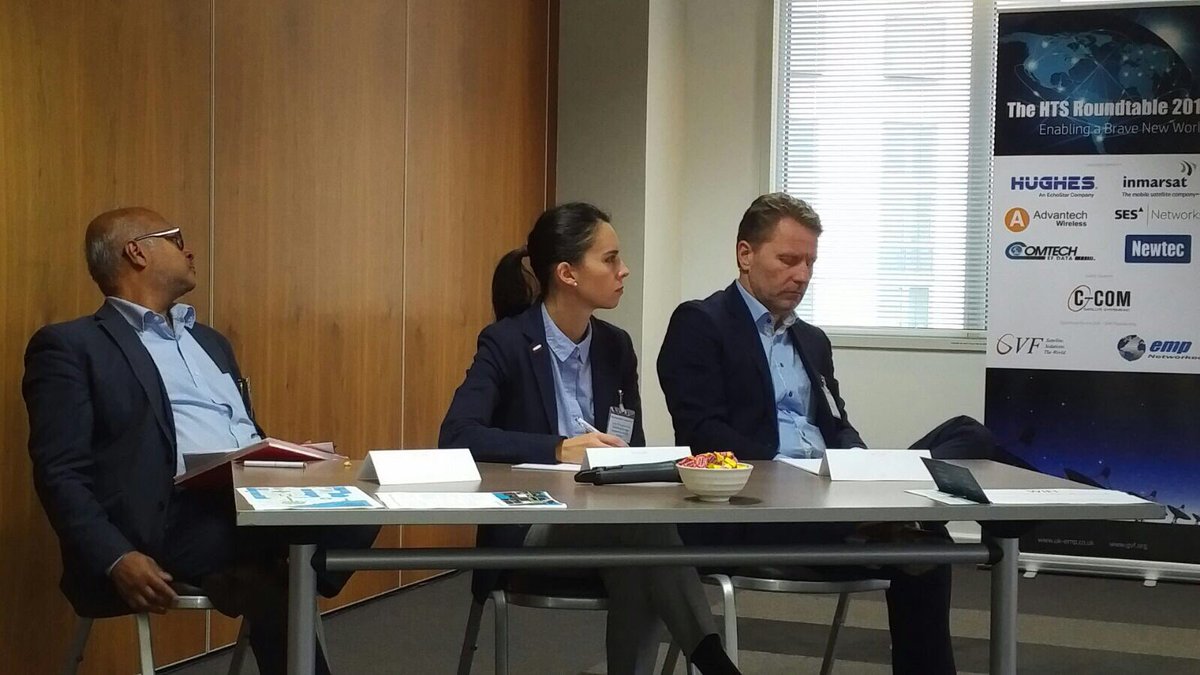 irina_gsoa's tweet photo. In GVF-EMP HTS Roundtable Session 1, operator panelists @_LeoSat @Hispasat @Avanti_plc @HughesVSAT @InmarsatGlobal @SES_Satellites @TelenorSat discussed Constellations Reimagined, HTS Supply & Design, Cloud & IoT bandwidth, and Competing Down the Value Chain & Mega-LEOs #GVFHTS https://t.co/6OqUv0XwuK