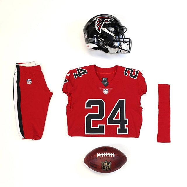 PhilHecken's tweet image. Confirmed: Falcons will wear their all red color rush unis for TNF atlantafalcons.com/news/article-1…