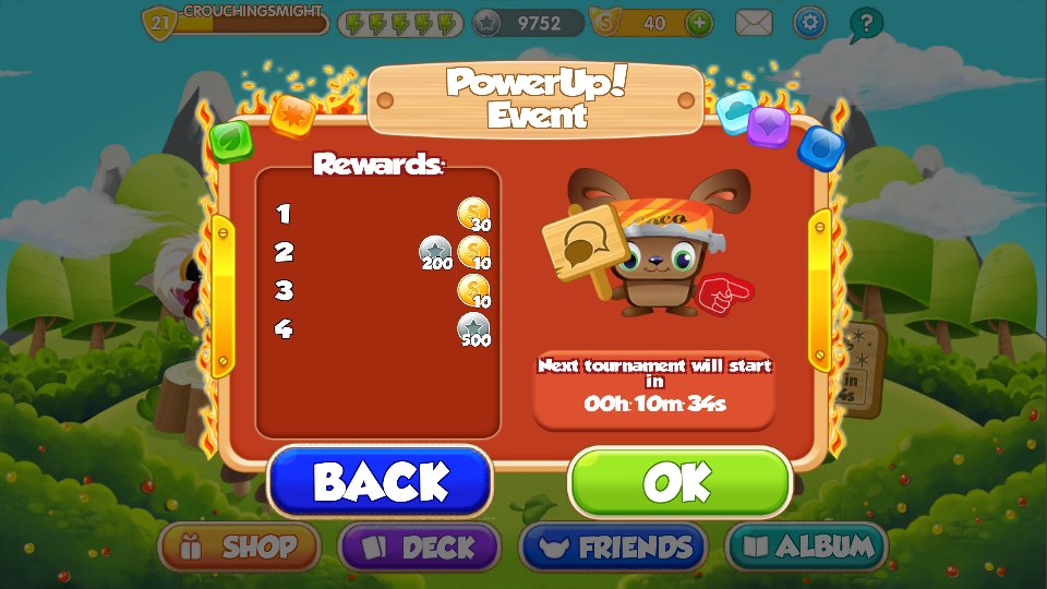 Herotopia's tweet photo. New tournament: Power Up Game! Can you get the highest score &amp; win the top prize? Mighty Smighties is #FREE on #iOS &amp; #Android devices. See https://t.co/xHmJwBm8JG &amp; https://t.co/D8sMJA54gE. https://t.co/qGYkKEMR1A