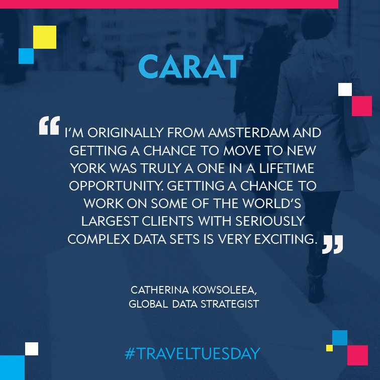 Catherina Kowsoleea, Global Data Strategist, shares her experience of moving to New York. See yourself working at Carat? Check out our vacancies here: fal.cn/qp-M