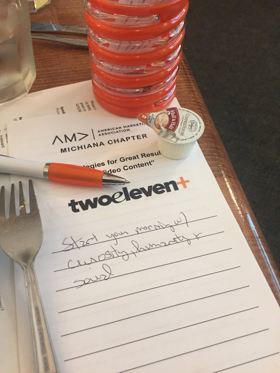 AMAMichiana's tweet image. Starting our morning learning more about the basics of good video strategy with #twoeleven+