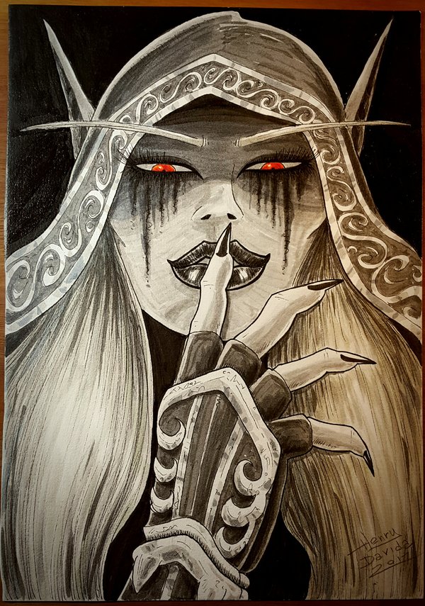 HenHDR's tweet photo. Sylvanas Windrunner
05/12/17
#Sylvanas #Windrunner #Elf #HightElf #Scourge #Boss #Warchief #Leader #Forsaken #Banshee #Horde #Undead #Dark #Gothic #WoW #WorldofWarcraft #HeroesoftheStorm #Hearthstone #Blizzard #FanArt #Craft #Pencils #Inks #Markers https://t.co/8WpFy5sJeB