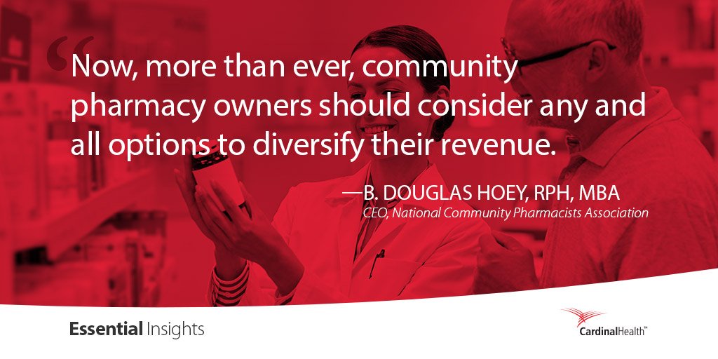 cardinalhealth's tweet image. Community pharmacies represent 36% of U.S. retail pharmacies. @commpharmacy CEO Doug Hoey shares more insights from the NCPA Digest in #EssentialInsights: bit.ly/2AiWhIG