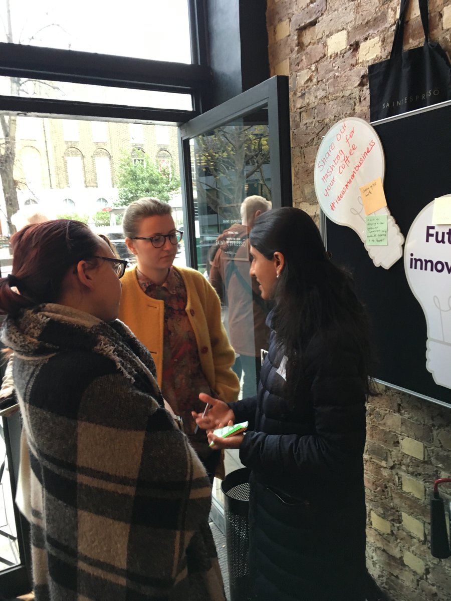 #ideasmeanbusiness - If you're aged 18-30 talk to experts at #ideasmeanbusiness in London <a href="/SaintEspresso/">Saint Espressō</a>. In partnership with @PrincesTrust <a href="/UKRI_News/">UK Research and Innovation</a>