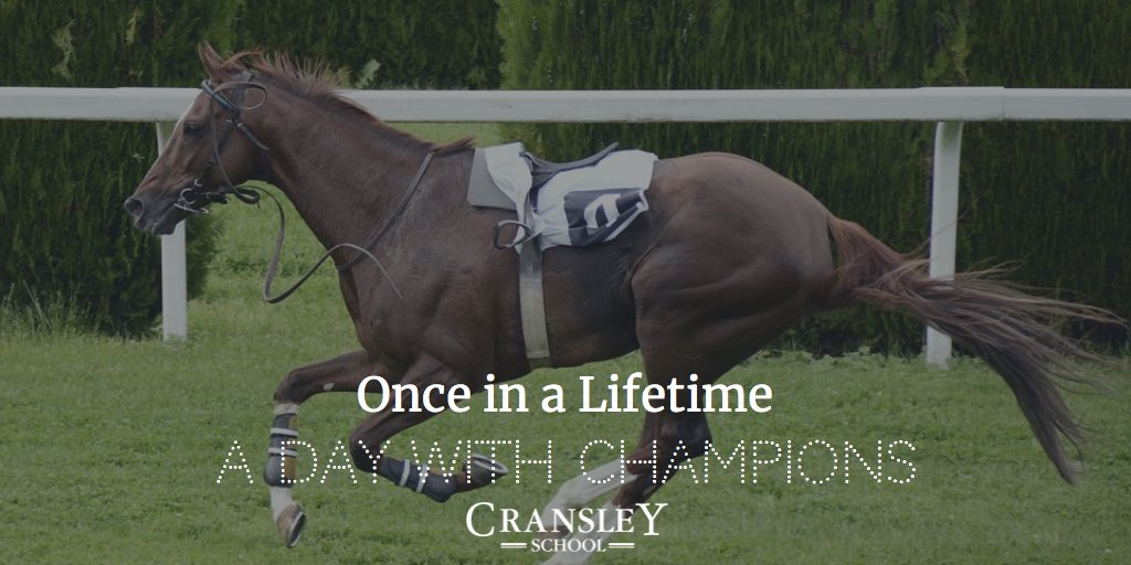CransleyFriends's tweet photo. An auction prize like no other! A race-day experience beyond compare https://t.co/7LQWzFjfQD @CransleySchool @CransleyDeputy @rbpollock https://t.co/XsJpIb4E3U