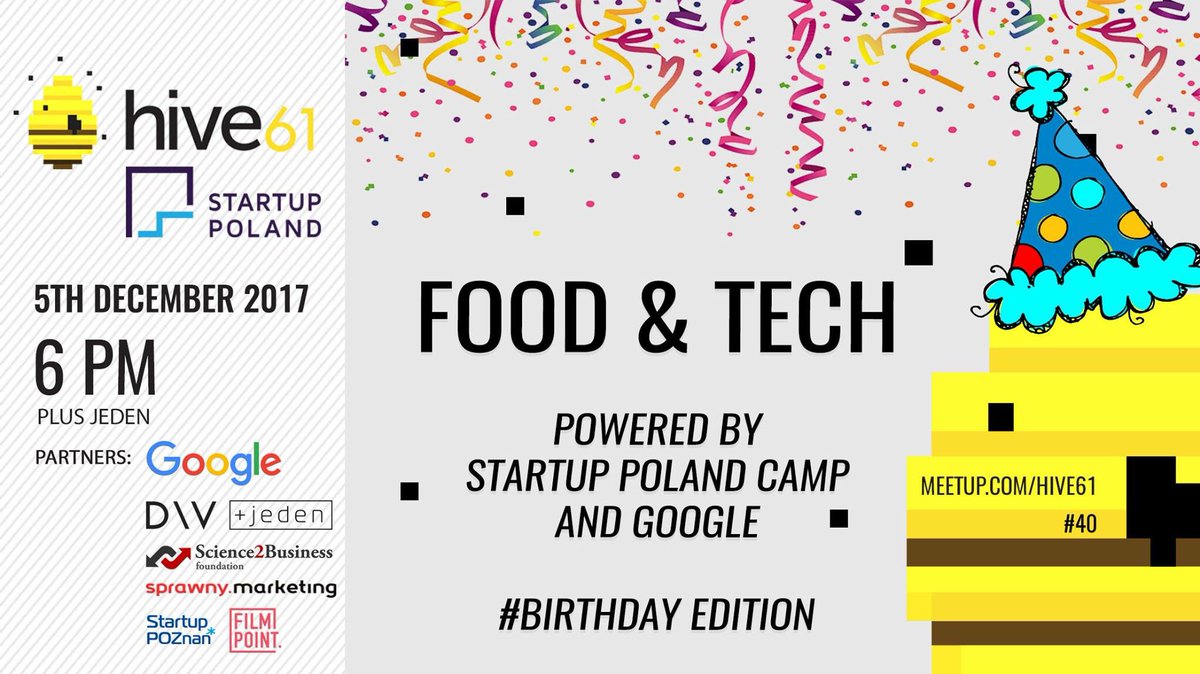 Hive61's tweet photo. Itโs happening! #FoodAndTech meet-up with experts from the best food-to-door companies in Poland. Join us at 6pm! For more info go to https://t.co/1DtzMS1q7Y ๐ https://t.co/HbVnl1pHql